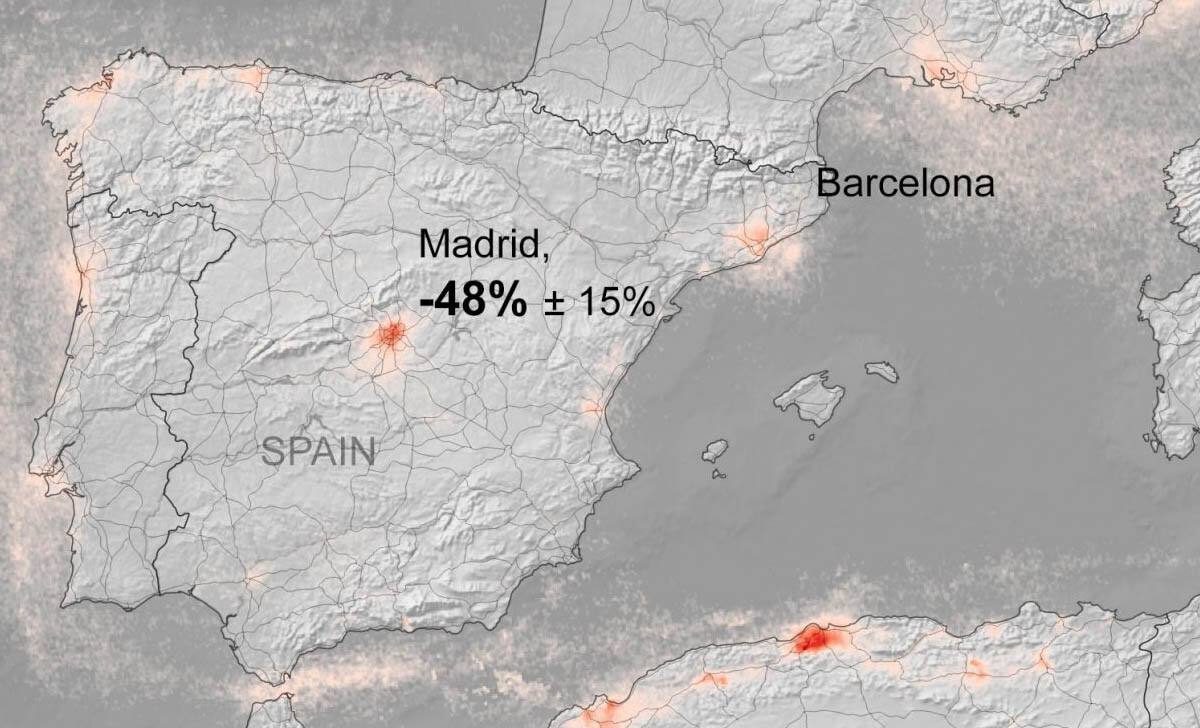 niesamowite zdjecia satelitarne pokazuja spadek zanieczyszczenia powietrza odkad europejczycy pozostaja w domach